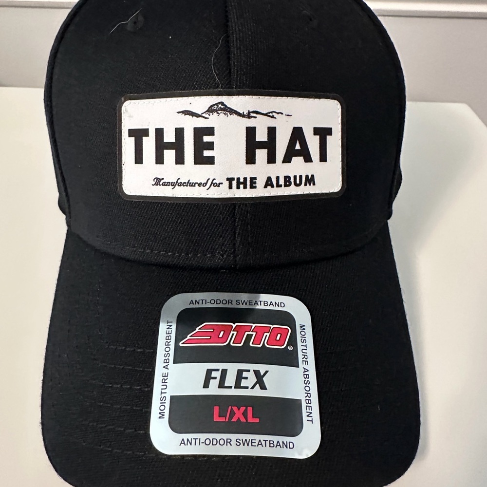 Jonas Brothers Black Cap with White 'THE HAT' Patch